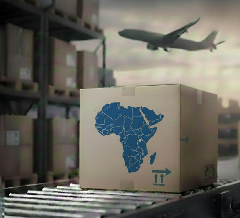 Siuntų pristatymas Afrikoje