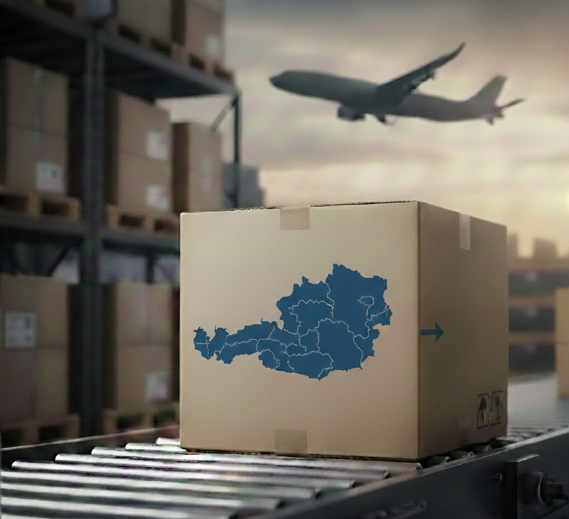 Siuntų pristatymas Austrijoje