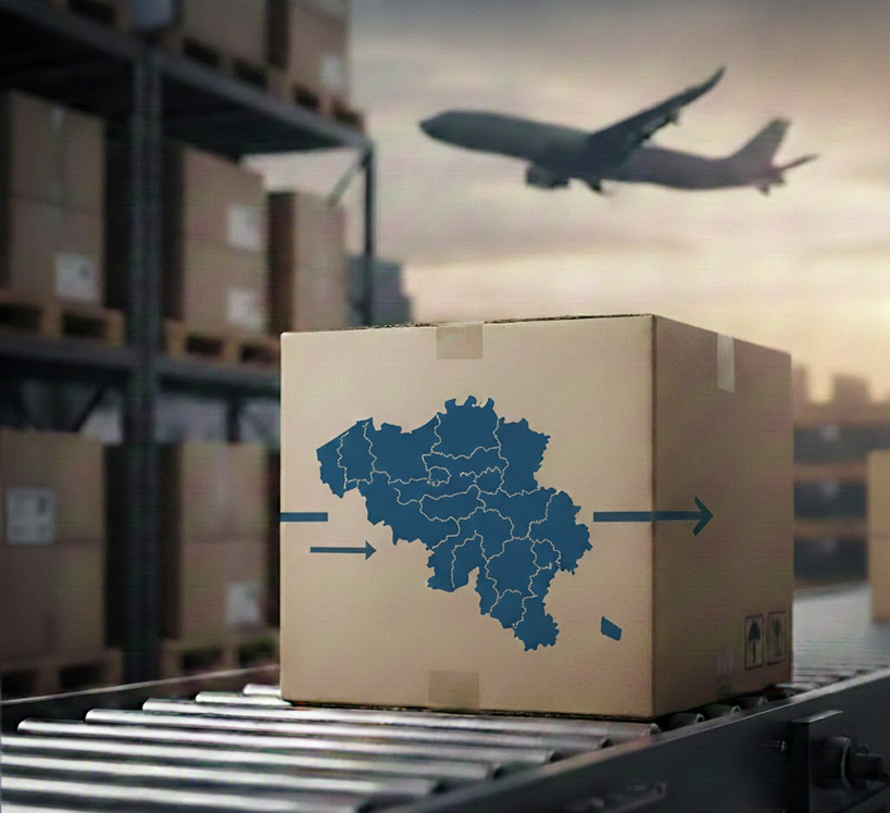 Siuntų pristatymas Belgijoje