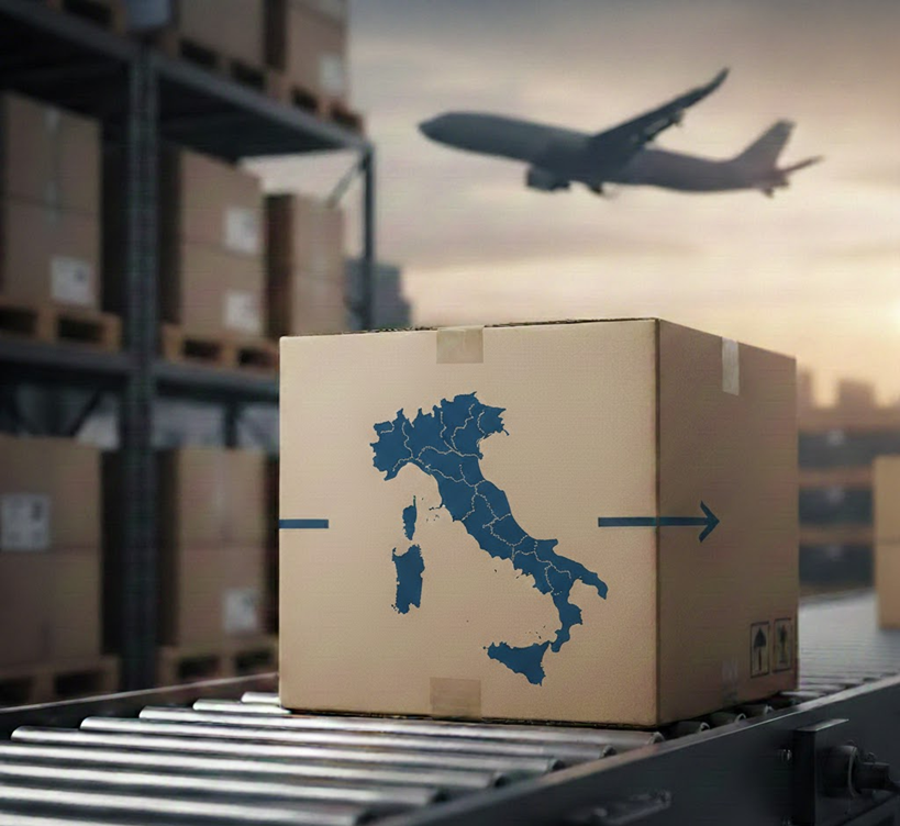 Siuntų pristatymas Italijoje