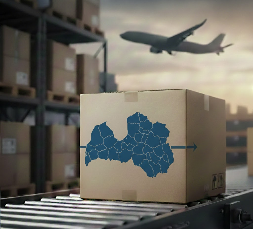 Siuntų pristatymas Latvijoje