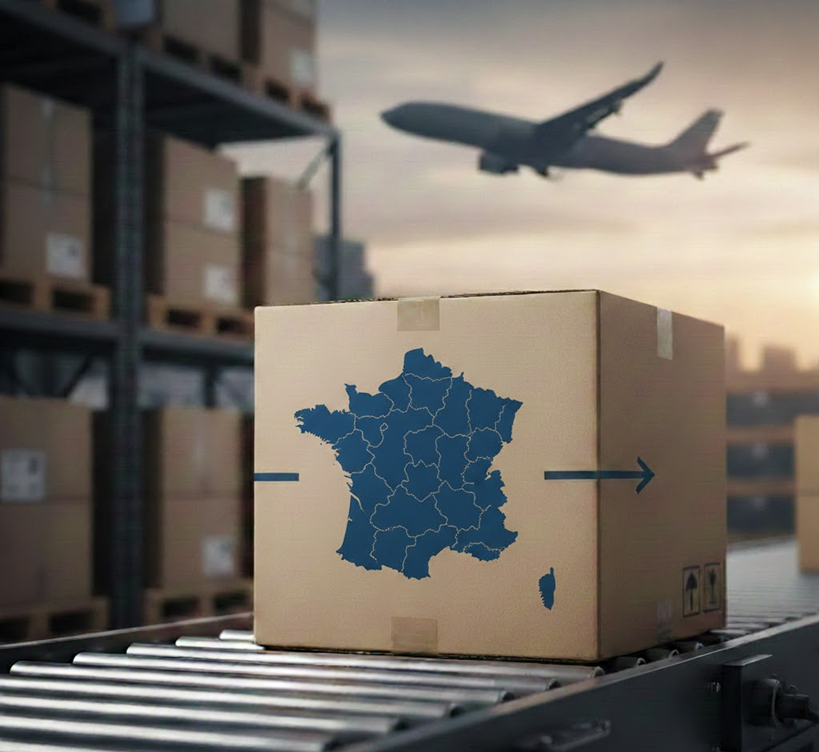 Siuntų pristatymas Prancūzijoje